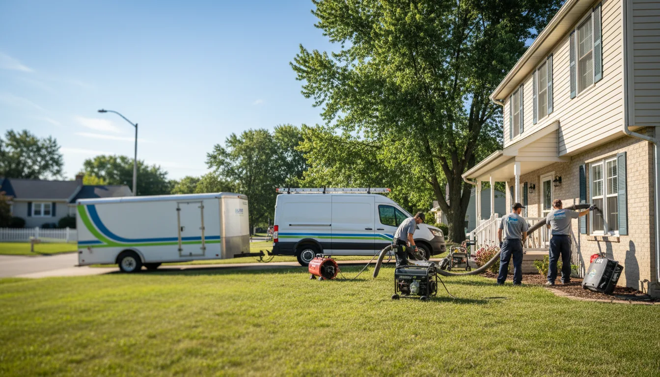 Flooded Basement Restoration And Cleanup With Repair in Rossville, IN near me